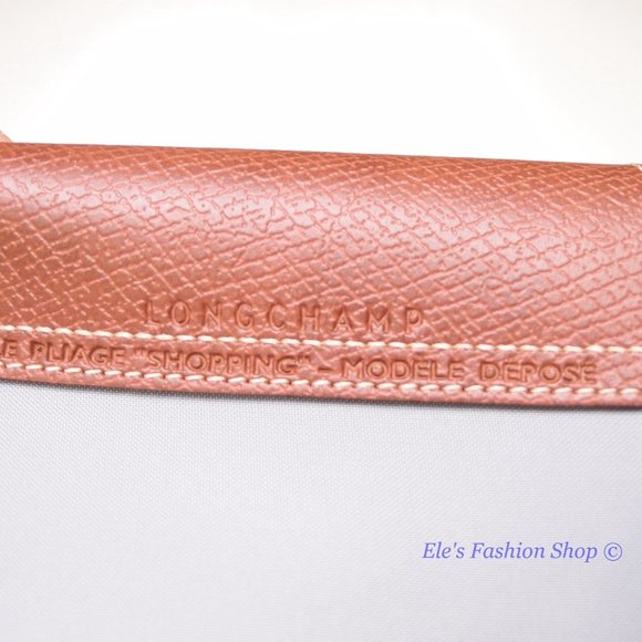 ❤️ NWT LONGCHAMP Le Pliage Small Medium Nylon Shoulder Tote GRAY 100% AUTHENTIC - Picture 11 of 16